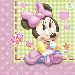 Procos Servítky Minnie Mouse - Baby 33 x 33 20 ks