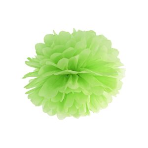 PartyDeco Pompom v tvare zeleného kvetu 35 cm