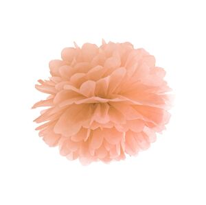 PartyDeco Pompom v tvare kvetu broskyňový 35 cm