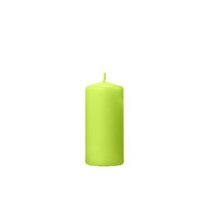 PartyDeco Valcová sviečka matná - svetlo zelená 1 ks