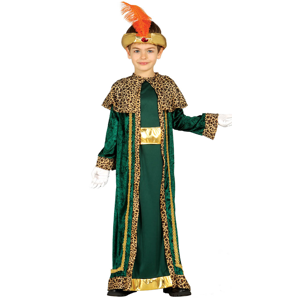 Guirca Detský kostým Kráľ Baltazár- zelený Veľkosť - deti: L