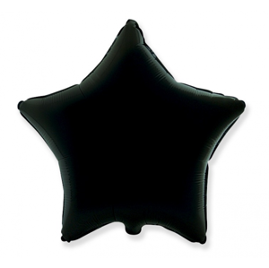 Flexmetal Fóliový balón Hviezda - čierna
