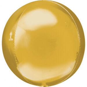 Amscan Fóliový balón Guľa - zlatá 38 x 40 cm