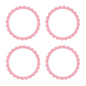 Amscan Etikety - baby ružové 20 ks