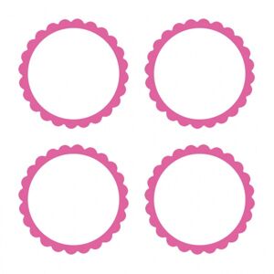 Amscan Etikety - ružové 20 ks