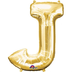 Amscan Mini fóliový balónik písmeno J 33 cm zlatý