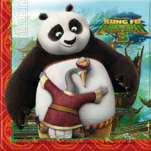 Procos Servítky Kung Fu Panda 33 x 33 cm 20 ks