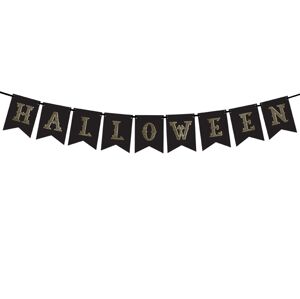 PartyDeco Banner Halloween čierny