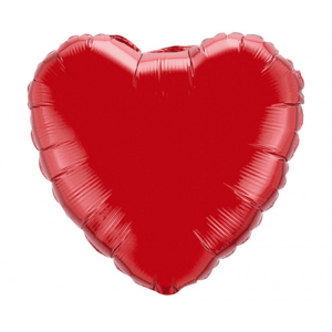 Flexmetal Fóliový balón Srdce - Červené 45 cm