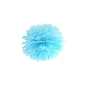 PartyDeco Pompom v tvare modrého kvetu 25 cm