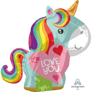 Amscan Fóliový balón Junior unicorn love