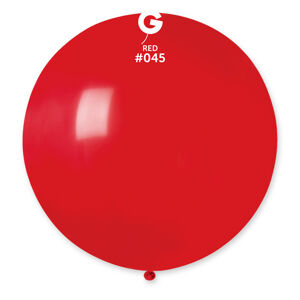Gemar Guľatý pastelový balónik 80 cm červený