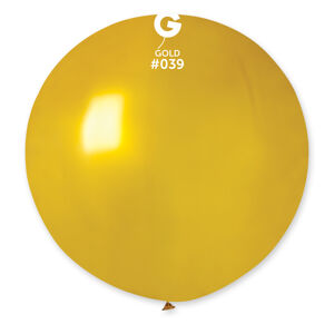 Gemar Guľatý metalický balónik 80 cm zlatý