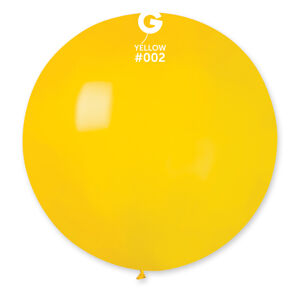 Gemar Guľatý pastelový balónik 80 cm žltý