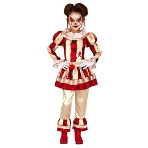 Guirca Detský dievčenský kostým - Hororový klaun Veľkosť - deti: XL