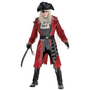 Amscan Pánsky kostým - Zombie Kapitán pirátov Veľkosť - Dospelí: PLUS