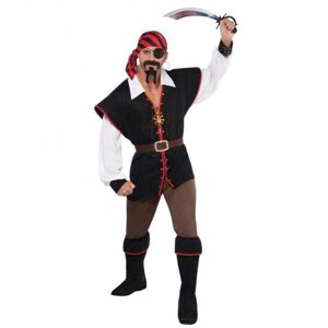 Amscan Pánsky kostým - Pirát rebel mora Veľkosť - Dospelí: M/L
