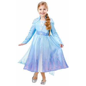 Rubies Detský deluxe kostým - Elsa (šaty) Veľkosť - deti: XS
