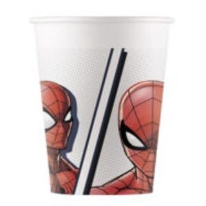 Procos Kvalitné kompostovateľné poháre - Spiderman 8 ks