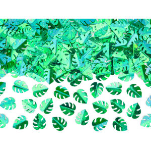PartyDeco Konfety - zelené listy