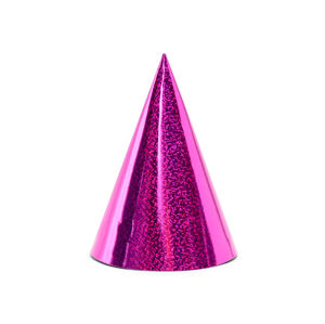 Párty klobúčiky - holografické pink