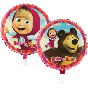BP Fóliový balón - Máša a medveď (kruh)