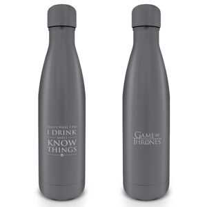 Pyramid Kovová fľaša na nápoj Hra o tróny (I Drink And I Know Things) 550 ml
