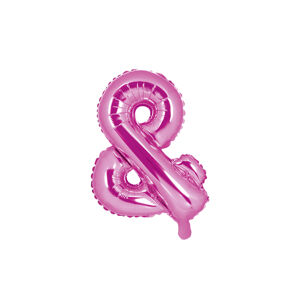 PartyDeco Fóliový balón Mini - Symbol & 35cm ružový