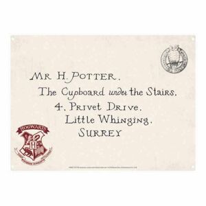 Half Moon Bay Plechová ceduľa Harry Potter - Letters 21 x 15 cm