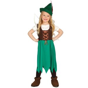 Guirca Dievčenský kostým - Robin Hood Veľkosť - deti: M