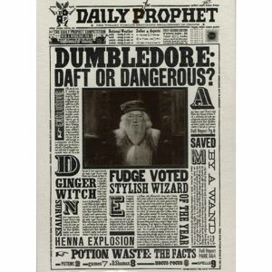 Minalima Pohľadnica Harry Potter 3D - Dumbledore: Zmätený, alebo nebezpečný?