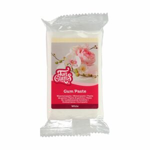 Funcakes Gum pasta biela - hotová hmota na modelovanie kvetov a jemných tvarov 250 g