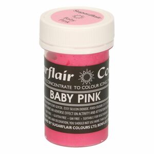 Sugarflair Colours Gélová farba Baby Pink - Detská ružová 25 g