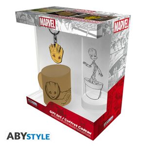 ABY style Sada hrnček, pohár a kľúčenka Groot - Marvel