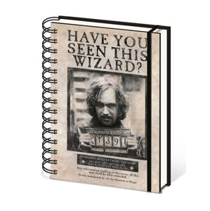 Pyramid Zápisník Harry Potter - Sirius Black (Have you seen this wizard)