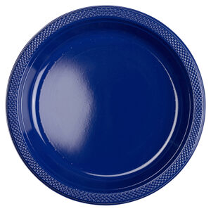 Amscan Plastové taniere - námornícka modrá 10 ks