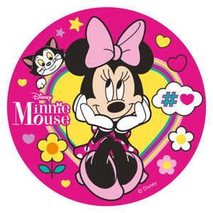 Dekora Jedlý papier - Minnie Mouse ružový 20 cm