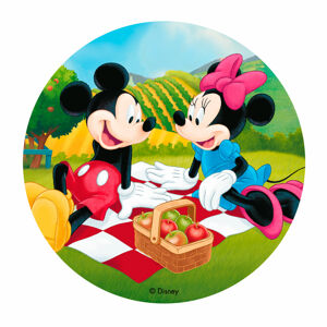 Dekora Jedlý papier - Mickey & Minnie 20 cm