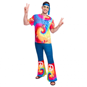 Amscan Pánsky kostým - Hippie Veľkosť - dospelý: XL
