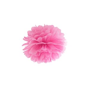 PartyDeco Pompom v tvare kvetu ružový 25 cm