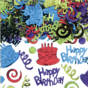 Amscan Konfety - Happy Birthday fóliové farebné 70 g