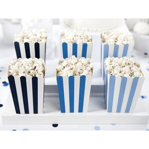 PartyDeco Dekoratívne boxy pre popcorn - Lietadlo 6 ks