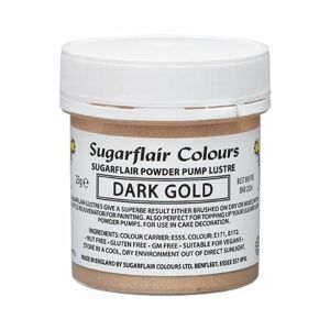 Sugarflair Colours Jedlá náplň do mechanického rozprašovača Dark Gold 25 g