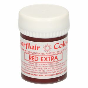 Sugarflair Colours Gélová koncentrovaná farba Red Extra - Červená 42 g