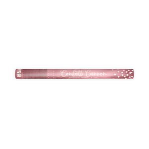 PartyDeco Vystreľovacie konfety - Ružové srdiečka 60 cm