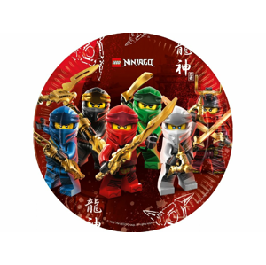 Procos Kvalitné kompostovateľné taniere - Lego Ninjago 8 ks
