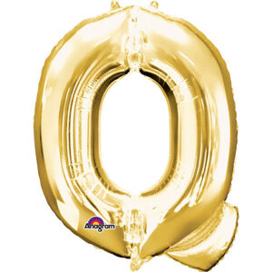 Amscan Fóliový balónik písmeno Q 86 cm zlatý