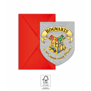 Procos Pozvánky a obálky - Harry Potter Rokfort 6 ks