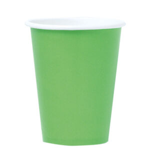Amscan Papierové poháre - Zelené 250 ml 8 ks