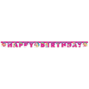 Amscan Banner Happy Birthday - Barbie Dreamtopia 200 x 15 cm